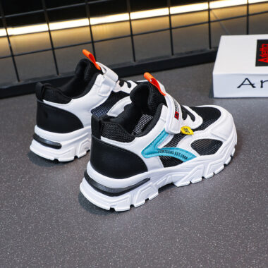 Breathable mesh casual kids sneakers manufacturer collection