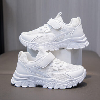 Breathable mesh casual kids sneakers manufacturer collection
