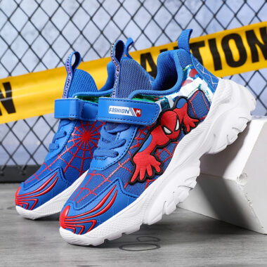 Custom Spider-Man kids sneakers for running and casual wear