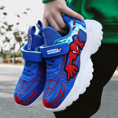 Custom Spider-Man kids sneakers for running and casual wear