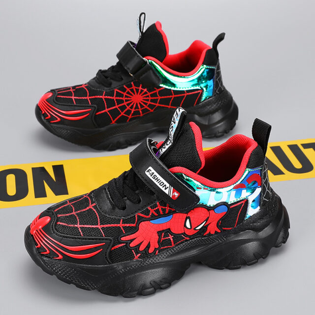 Custom Spider-Man kids sneakers for running and casual wear