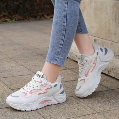 Hot-selling breathable platform women sneakers factory collection