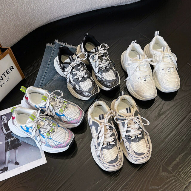 Fashion breathable platform women sneakers manufacturer collection