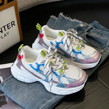 Fashion breathable platform women sneakers manufacturer collection