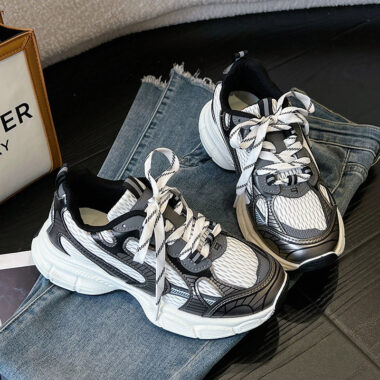 Fashion breathable platform women sneakers manufacturer collection