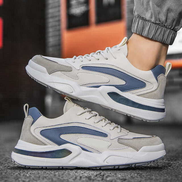 Breathable mesh non-slip men sneakers manufacturer collection