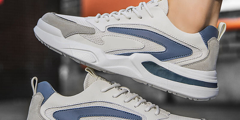 Breathable mesh non-slip men sneakers manufacturer collection