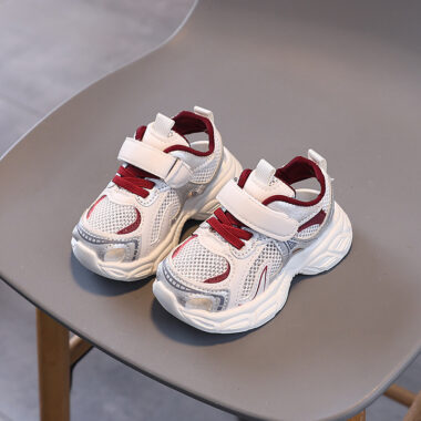 Custom breathable mesh kids sneakers for outdoor wear