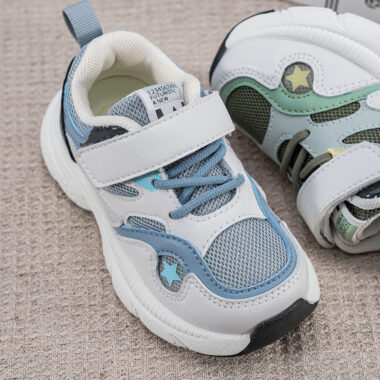Fashion breathable kids sneakers for boys and girls