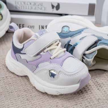 Fashion breathable kids sneakers for boys and girls