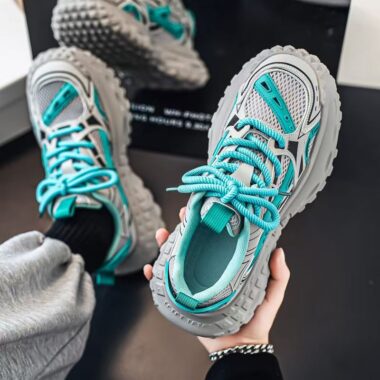 Autumn Mesh Running Height Increasing Men Sneakers