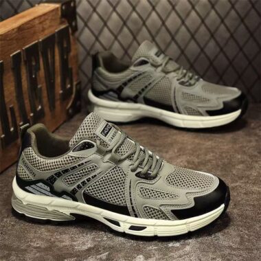 Autumn Outdoor Breathable Mesh Anti Slip Men Sneakers