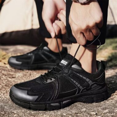 Autumn Outdoor Breathable Mesh Anti Slip Men Sneakers