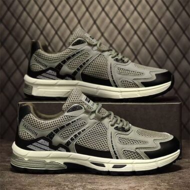 Autumn Outdoor Breathable Mesh Anti Slip Men Sneakers