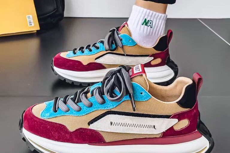 Breathable Anti Slip Casual Height Increasing Men Sneakers