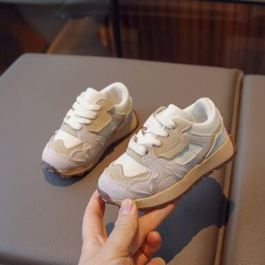 Fashion Mesh Breathable Anti-Slip Kids Sneakers Manufacturer