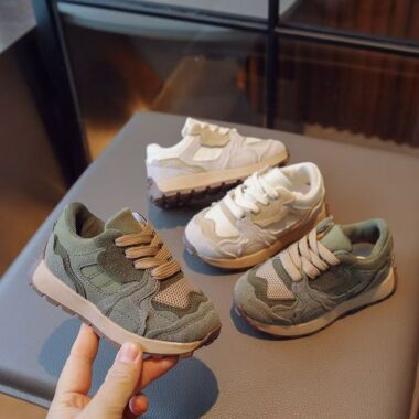 Fashion Mesh Breathable Anti-Slip Kids Sneakers Manufacturer