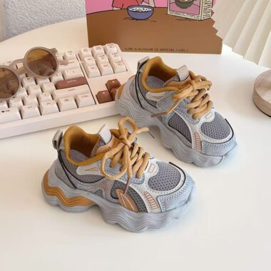 Spring Versatile Casual Mesh Breathable Kids Sneakers Wholesale