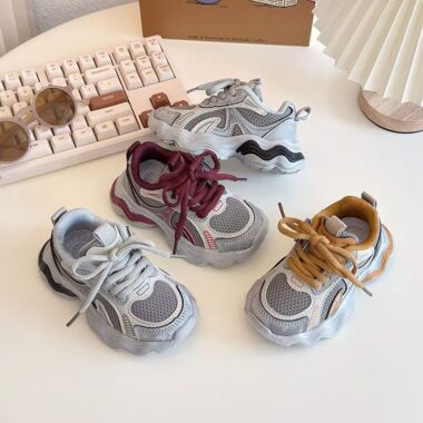 Spring Versatile Casual Mesh Breathable Kids Sneakers Wholesale