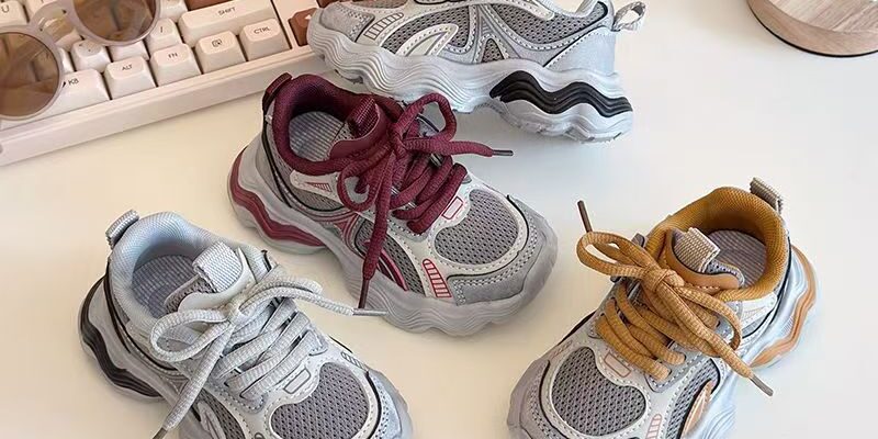 Spring Versatile Casual Mesh Breathable Kids Sneakers Wholesale