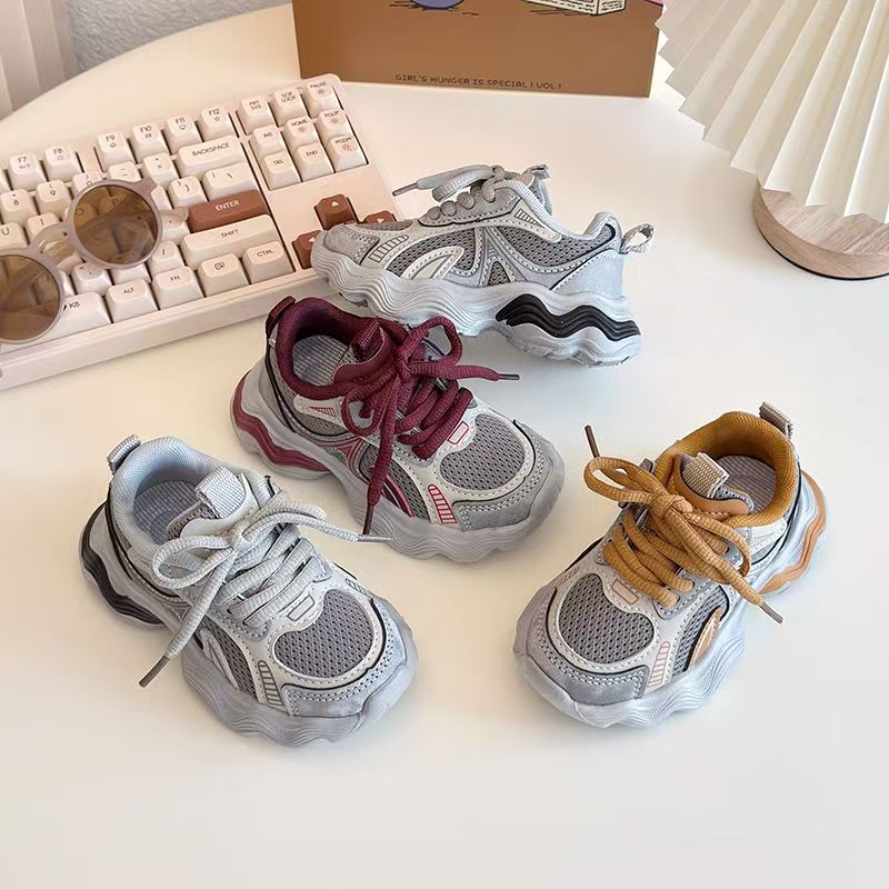 Spring Versatile Casual Mesh Breathable Kids Sneakers Wholesale