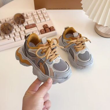 Spring Versatile Casual Mesh Breathable Kids Sneakers Wholesale