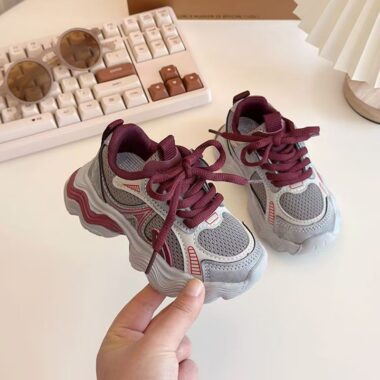 Spring Versatile Casual Mesh Breathable Kids Sneakers Wholesale