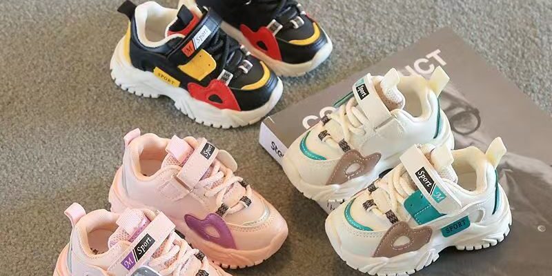 Spring Autumn Waterproof Leather Kids Sneakers Factory