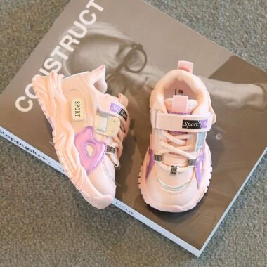 Spring Autumn Waterproof Leather Kids Sneakers Factory