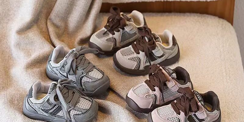 Autumn Soft Sole Anti-Slip Mesh Breathable Kids Sneakers Factory