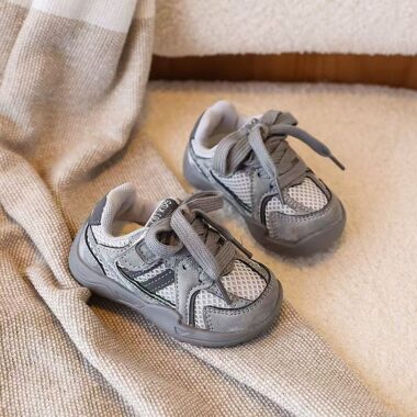 Autumn Soft Sole Anti-Slip Mesh Breathable Kids Sneakers Factory