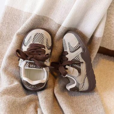 Autumn Soft Sole Anti-Slip Mesh Breathable Kids Sneakers Factory