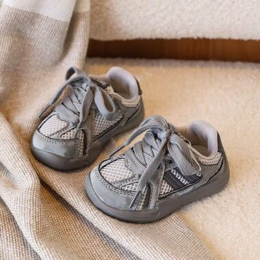 Autumn Soft Sole Anti-Slip Mesh Breathable Kids Sneakers Factory