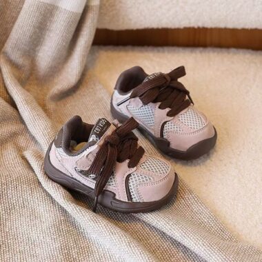 Autumn Soft Sole Anti-Slip Mesh Breathable Kids Sneakers Factory