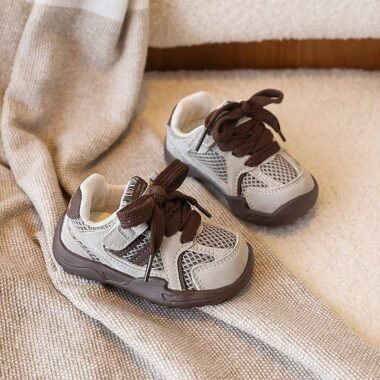 Autumn Soft Sole Anti-Slip Mesh Breathable Kids Sneakers Factory