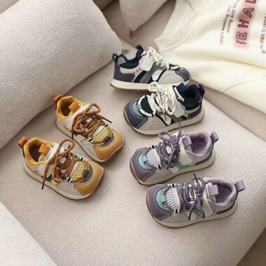 Anti-Slip Soft Sole Mesh Breathable Kids Sneakers Wholesale