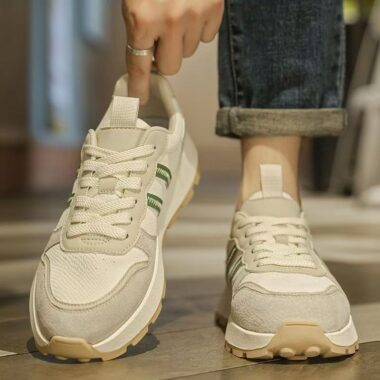 Spring Autumn Retro Platform Height Increasing Men Sneakers