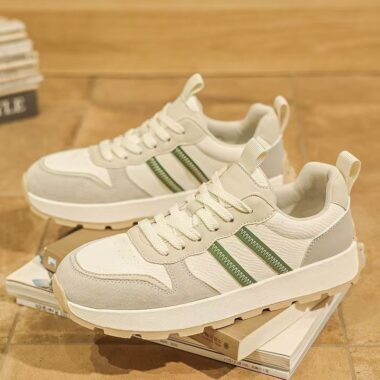 Spring Autumn Retro Platform Height Increasing Men Sneakers