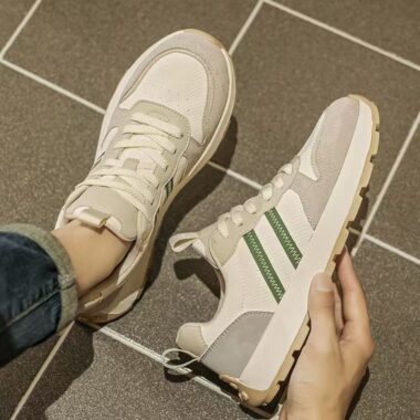 Spring Autumn Retro Platform Height Increasing Men Sneakers