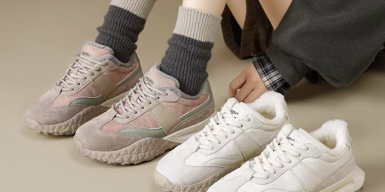 Winter Warm Fur Lined Soft Sole Casual Women Sneakers