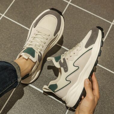 summer breathable soft sole deodorant mesh men sneakers