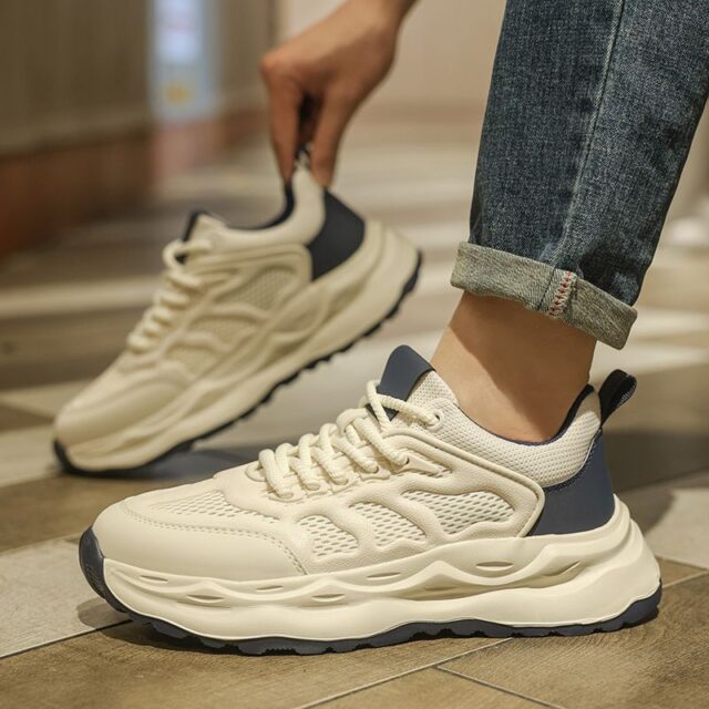 summer deodorant breathable white running men sneakers