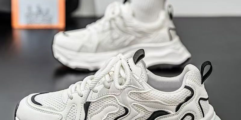 all-season breathable thick sole height increasing men sneakers