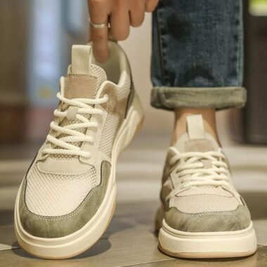 summer breathable mesh versatile casual men sneakers