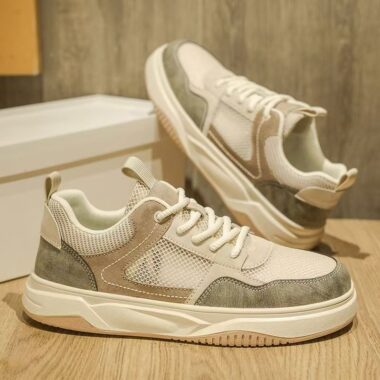 summer breathable mesh versatile casual men sneakers