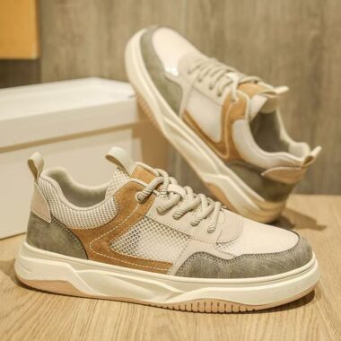 summer breathable mesh versatile casual men sneakers