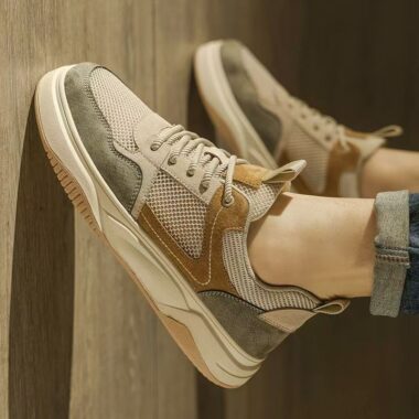 summer breathable mesh versatile casual men sneakers