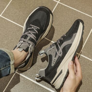 autumn durable breathable mesh running men sneakers