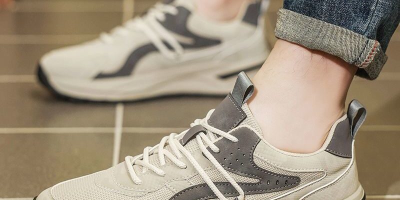 autumn durable breathable mesh running men sneakers