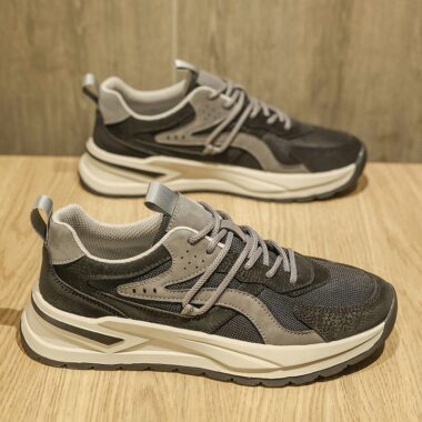 autumn durable breathable mesh running men sneakers